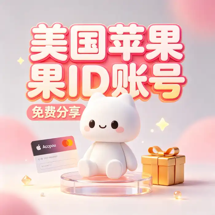 美区id账号与海外 App Store 地区选择的场景图片，体现账号管理和数字服务使用需求